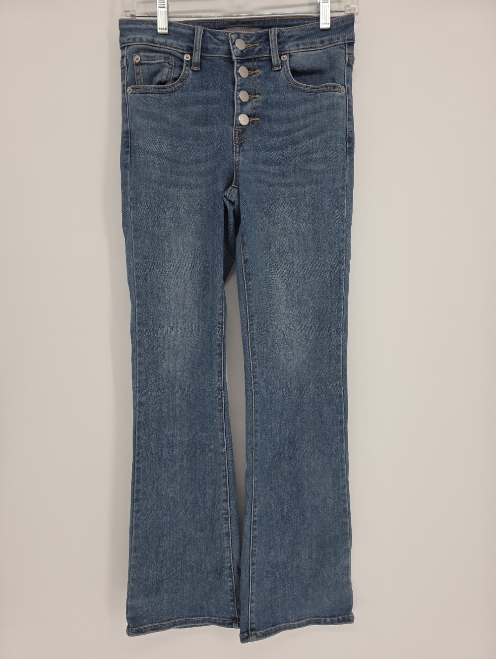 Just USA Bootcut Button Fly Jeans Size 2 Blue Denim